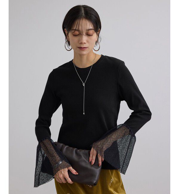 SALON adam et rope'「カフフレアミスティチュールロンT」|Tシャツ・カットソー|