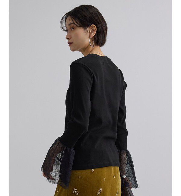 SALON adam et rope'「カフフレアミスティチュールロンT」|Tシャツ・カットソー|
