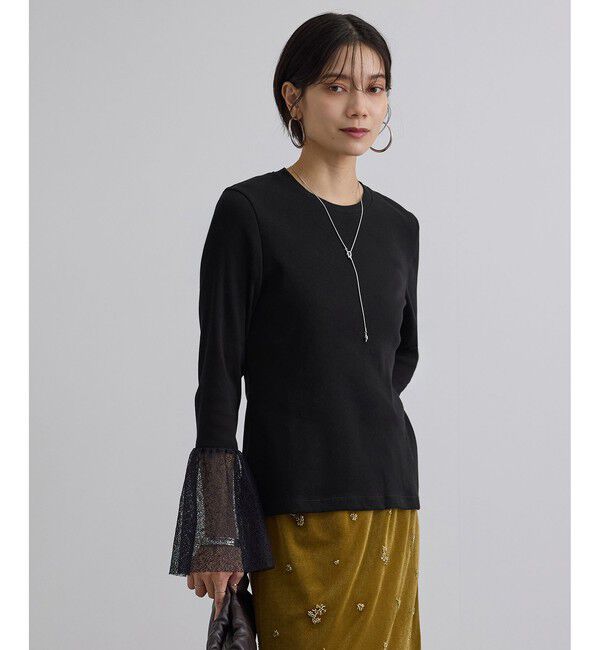 SALON adam et rope'「カフフレアミスティチュールロンT」|Tシャツ・カットソー|