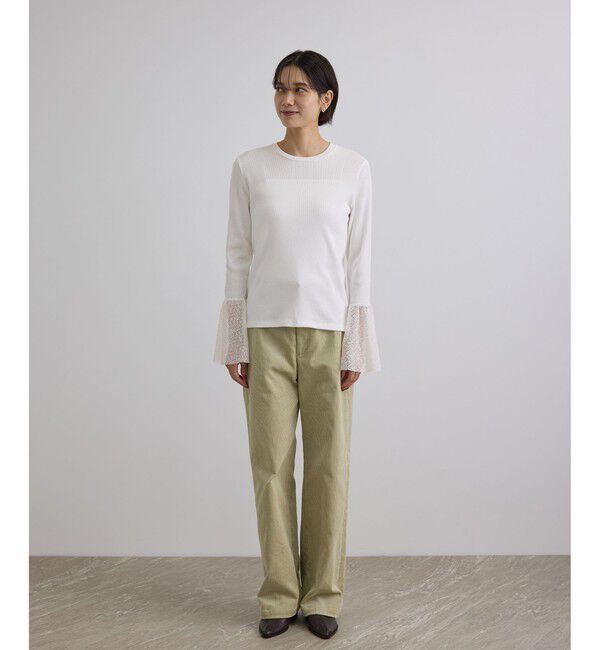 SALON adam et rope'「カフフレアミスティチュールロンT」|Tシャツ・カットソー|