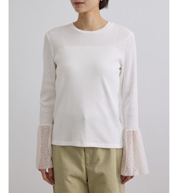SALON adam et rope'「カフフレアミスティチュールロンT」|Tシャツ・カットソー|
