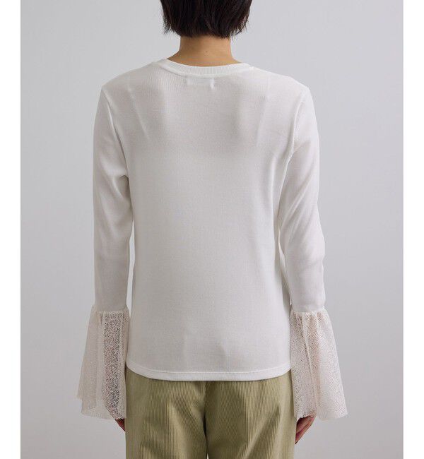 SALON adam et rope'「カフフレアミスティチュールロンT」|Tシャツ・カットソー|
