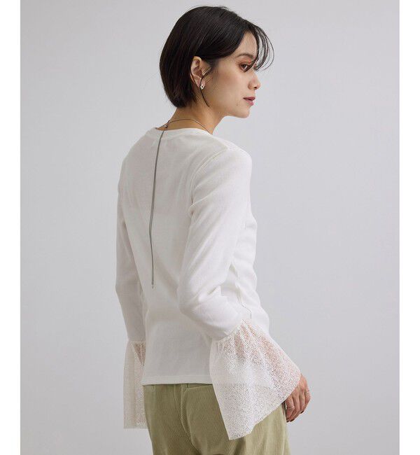 SALON adam et rope'「カフフレアミスティチュールロンT」|Tシャツ・カットソー|
