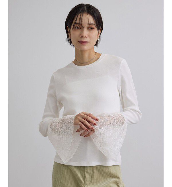 SALON adam et rope'「カフフレアミスティチュールロンT」|Tシャツ・カットソー|