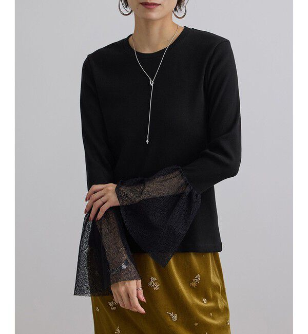 SALON adam et rope'「カフフレアミスティチュールロンT」|Tシャツ・カットソー|