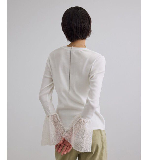 SALON adam et rope'「カフフレアミスティチュールロンT」|Tシャツ・カットソー|