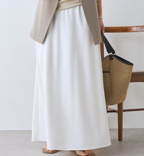  「【接触冷感/紫外線防止/セットアップ可/2サイズ展開】カットバイアススカート」|スカート|