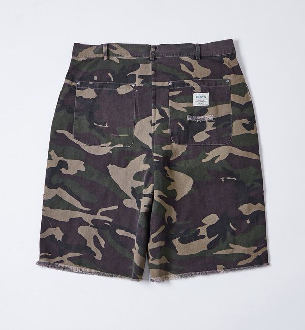  「【KOOKY'N / UNISEX】ダメージダックハーフパンツ」|チノ|