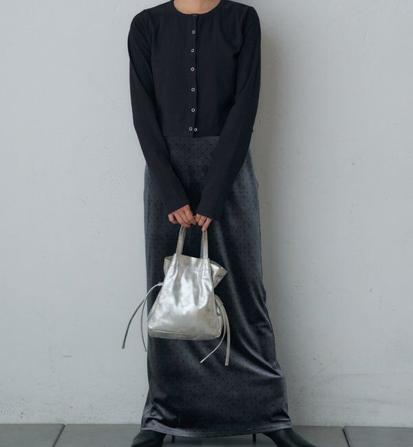  「【再入荷】レザー巾着ショルダーバッグ」|トートバッグ|