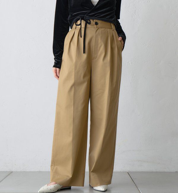  「【LUALY】タックチノパンツ」|チノ|
