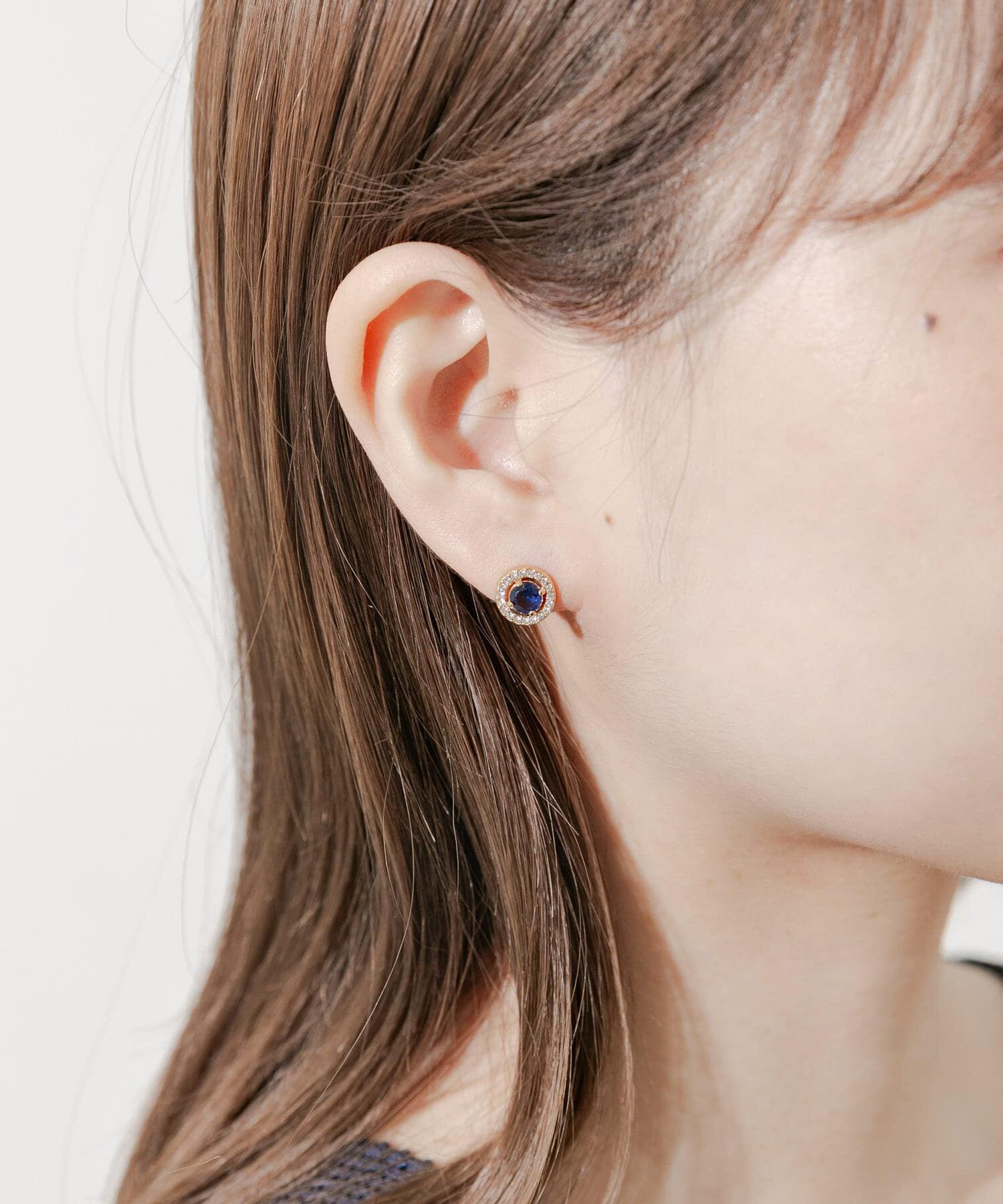 SMELLY「ステンレスビジューミニピアス」|ピアス|