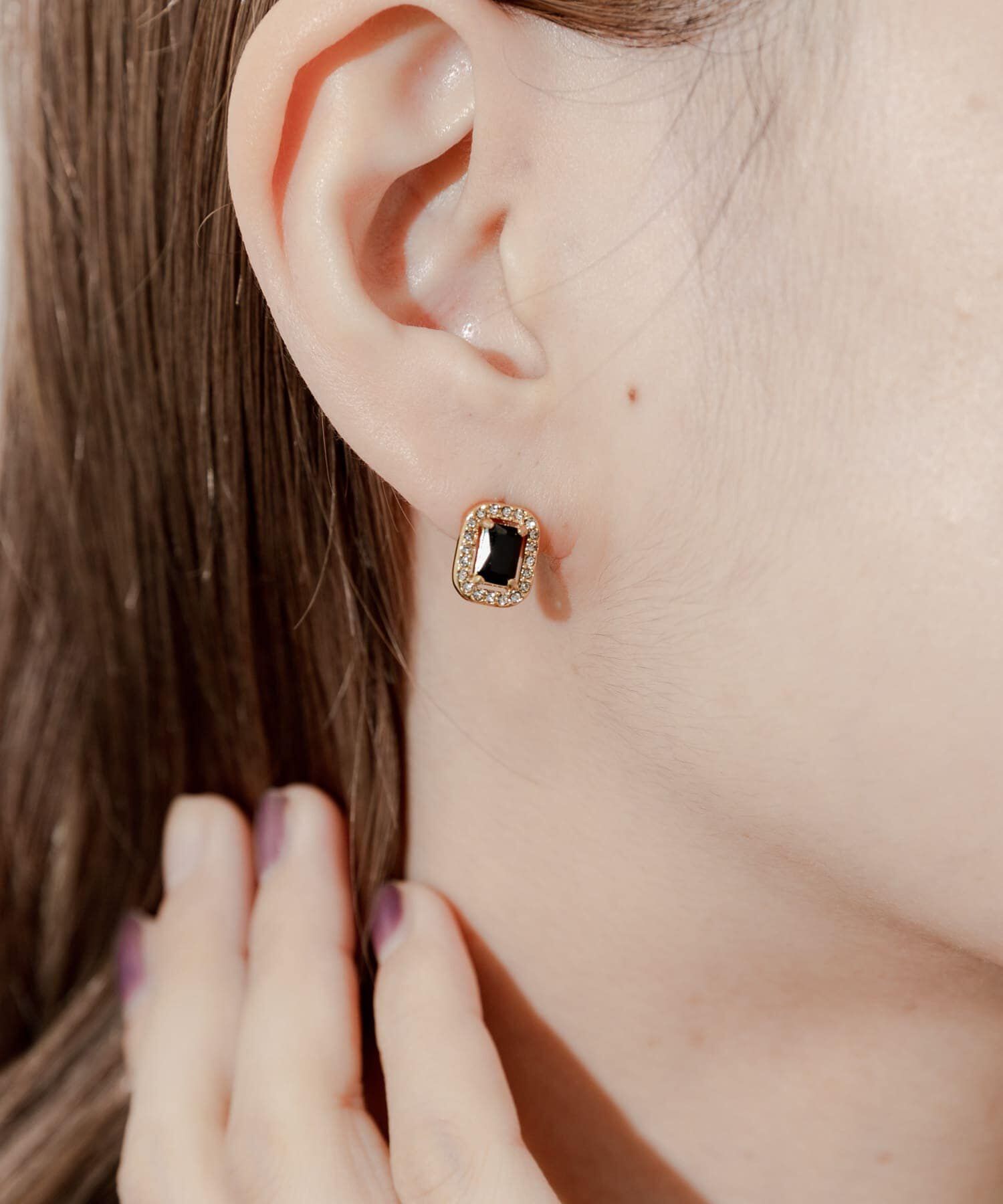 SMELLY「ステンレスビジューミニピアス」|ピアス|