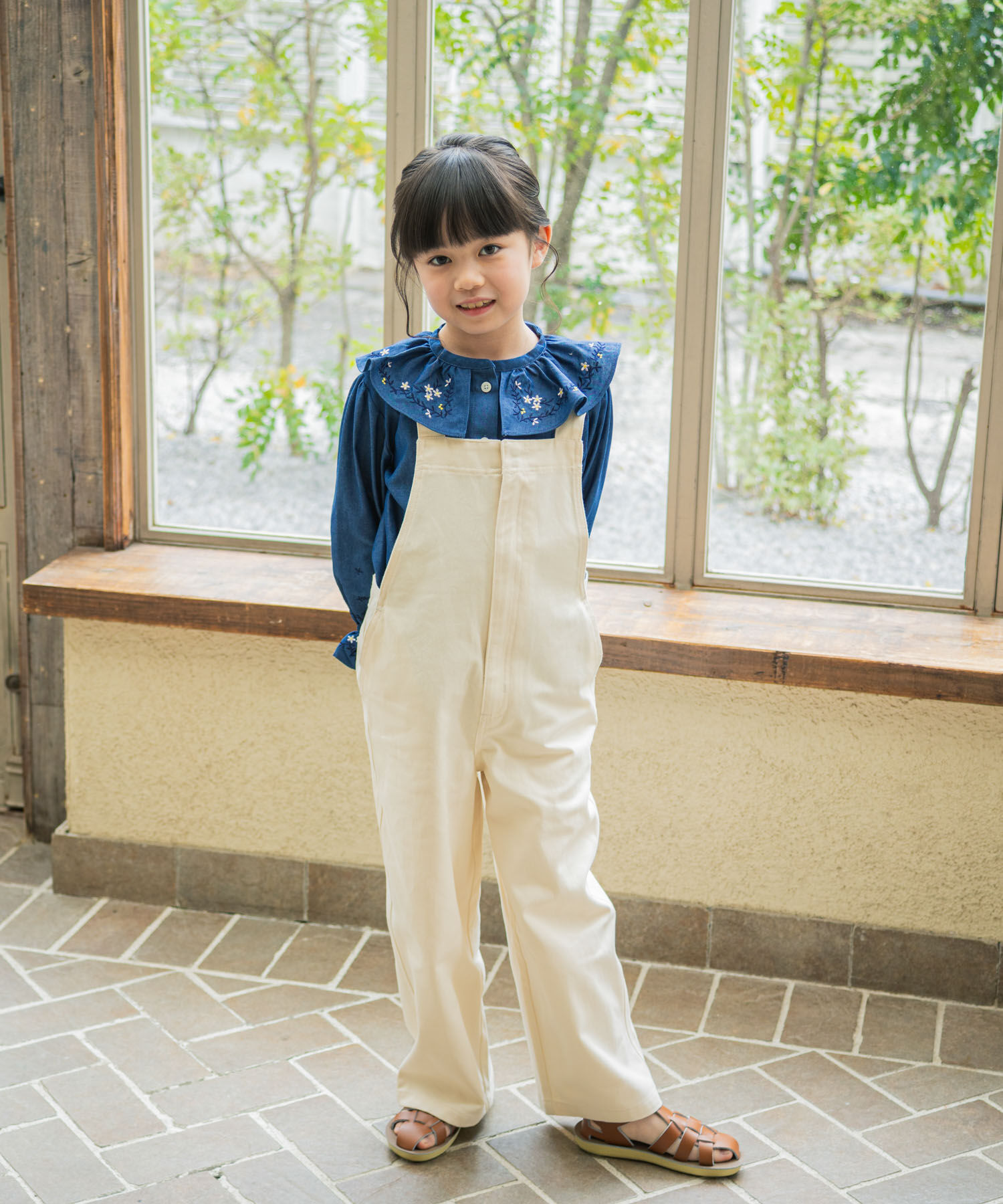 URBAN RESEARCH DOORS「『150サイズあり』フリルカラー刺繍ブラウス(KIDS)」|その他|