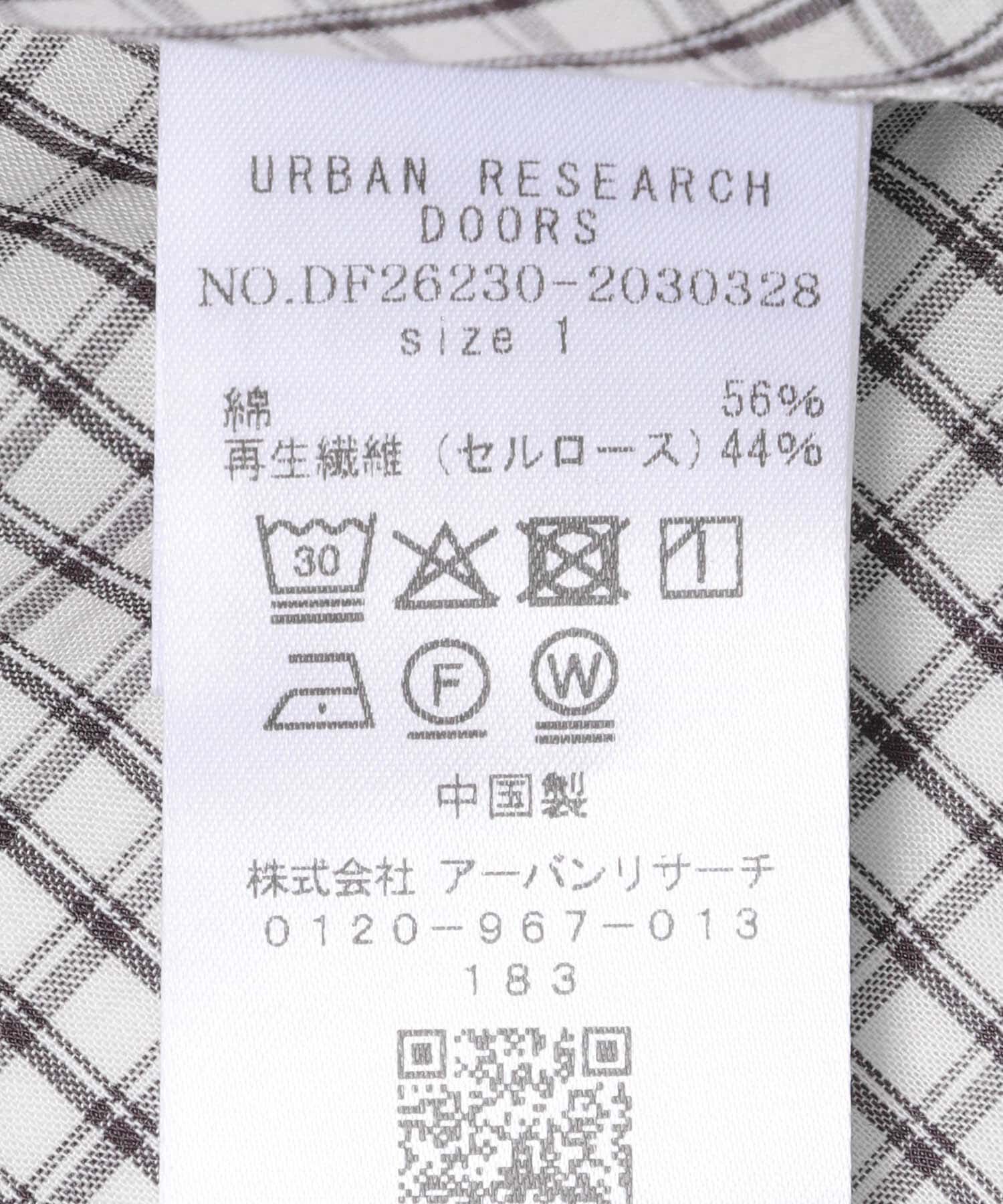 URBAN RESEARCH DOORS「FORK&SPOON　ワイド5分袖シャツ」|シャツ・ブラウス|
