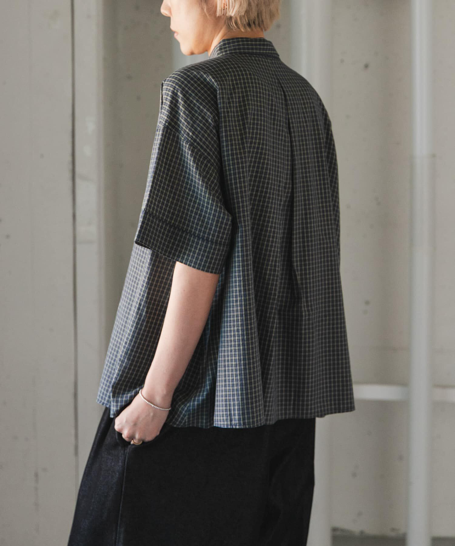 URBAN RESEARCH DOORS「FORK&SPOON　ワイド5分袖シャツ」|シャツ・ブラウス|