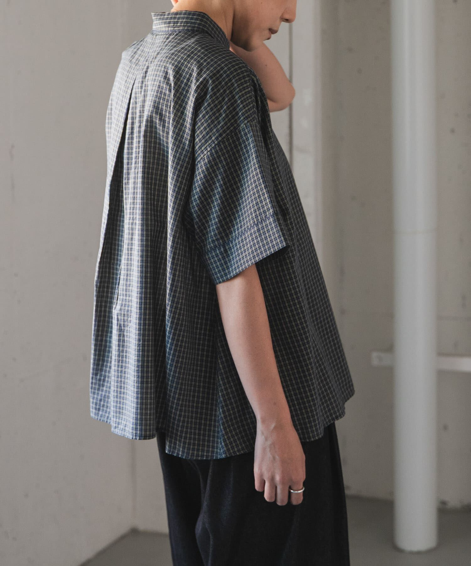 URBAN RESEARCH DOORS「FORK&SPOON　ワイド5分袖シャツ」|シャツ・ブラウス|