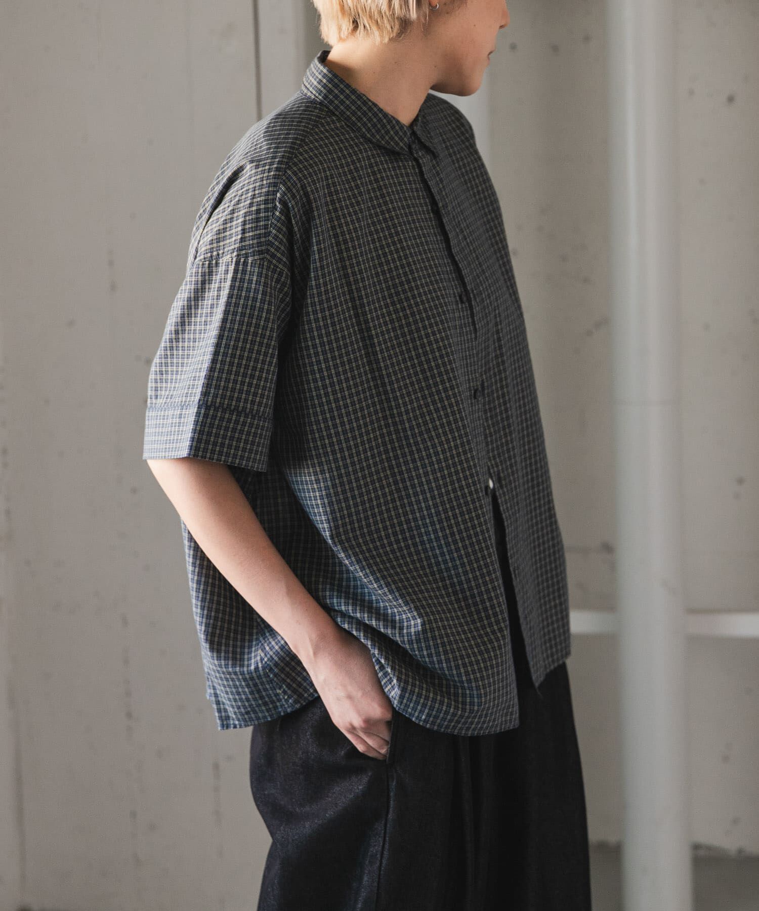 URBAN RESEARCH DOORS「FORK&SPOON　ワイド5分袖シャツ」|シャツ・ブラウス|