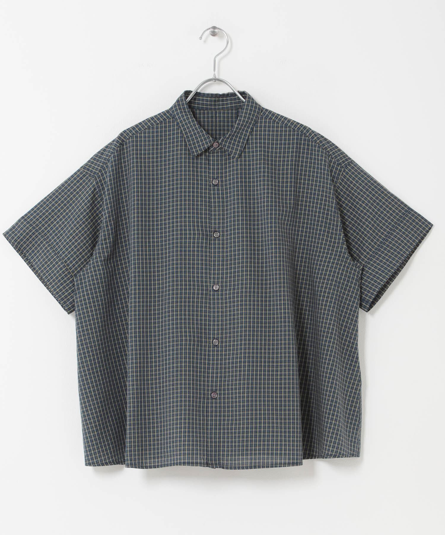 URBAN RESEARCH DOORS「FORK&SPOON　ワイド5分袖シャツ」|シャツ・ブラウス|