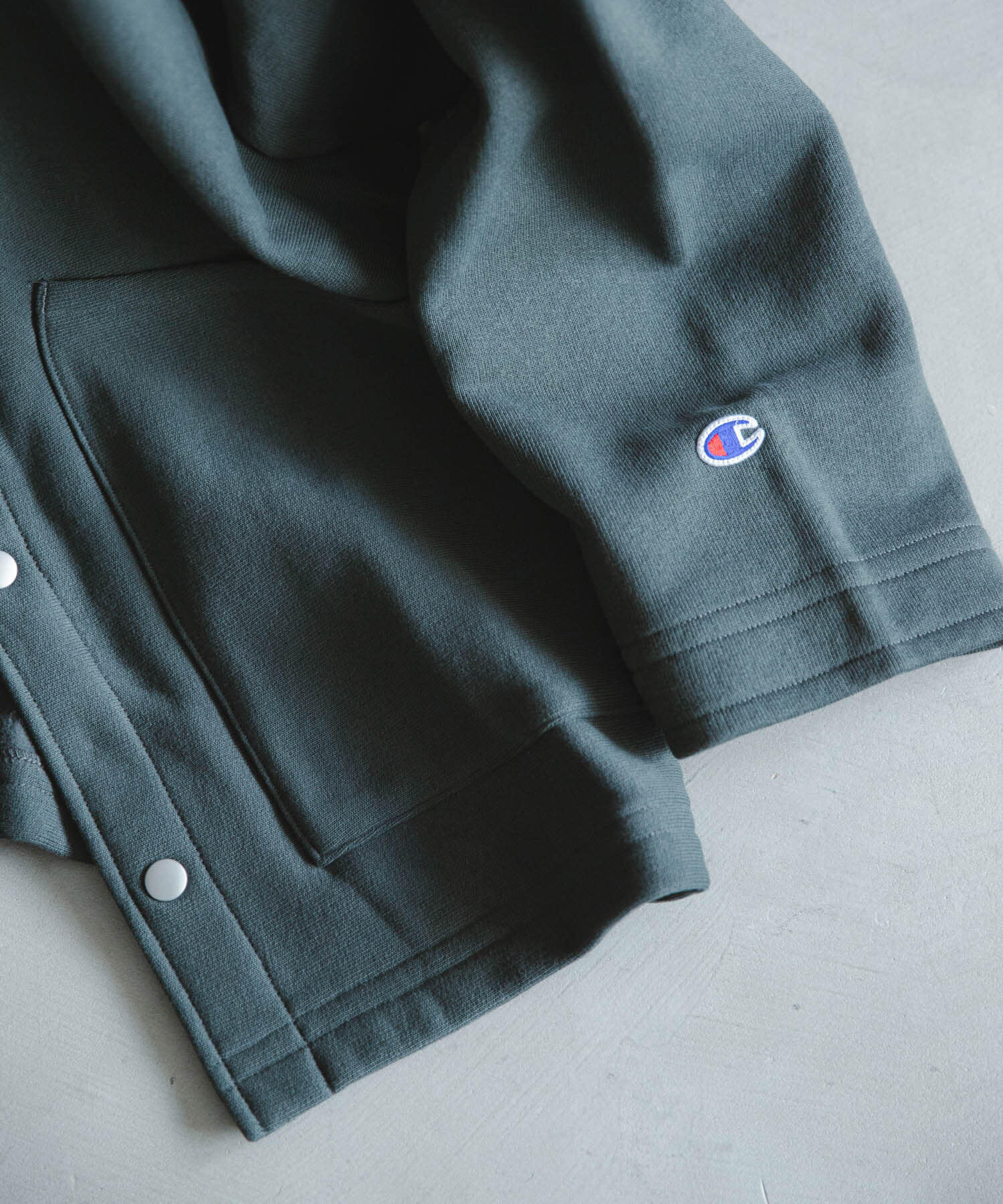 URBAN RESEARCH DOORS「『別注』Champion&times;DOORS　SWEAT COVERALL JACKET」|ノーカラーコート|