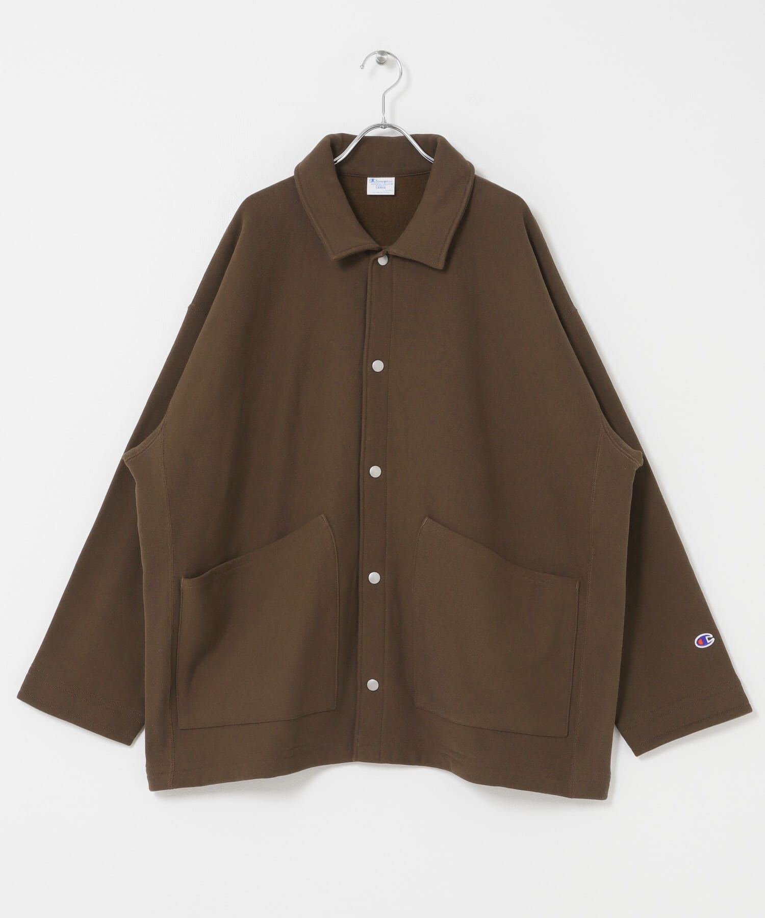 URBAN RESEARCH DOORS「『別注』Champion&times;DOORS　SWEAT COVERALL JACKET」|ノーカラーコート|