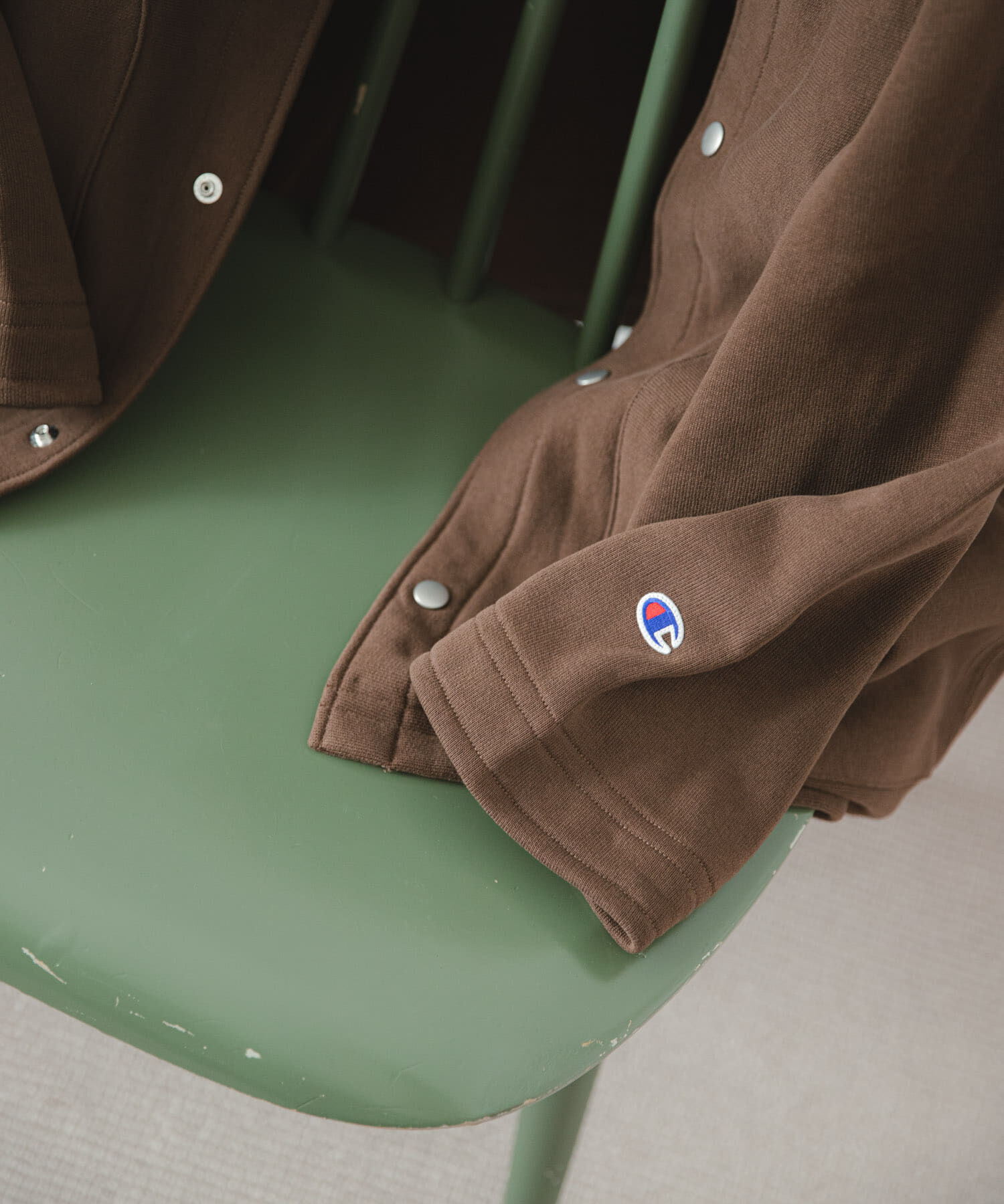 URBAN RESEARCH DOORS「『別注』Champion&times;DOORS　SWEAT COVERALL JACKET」|ノーカラーコート|