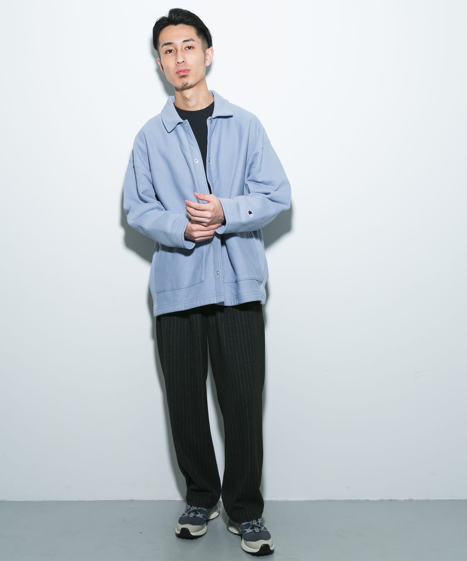 URBAN RESEARCH DOORS「『別注』Champion&times;DOORS　SWEAT COVERALL JACKET」|ノーカラーコート|