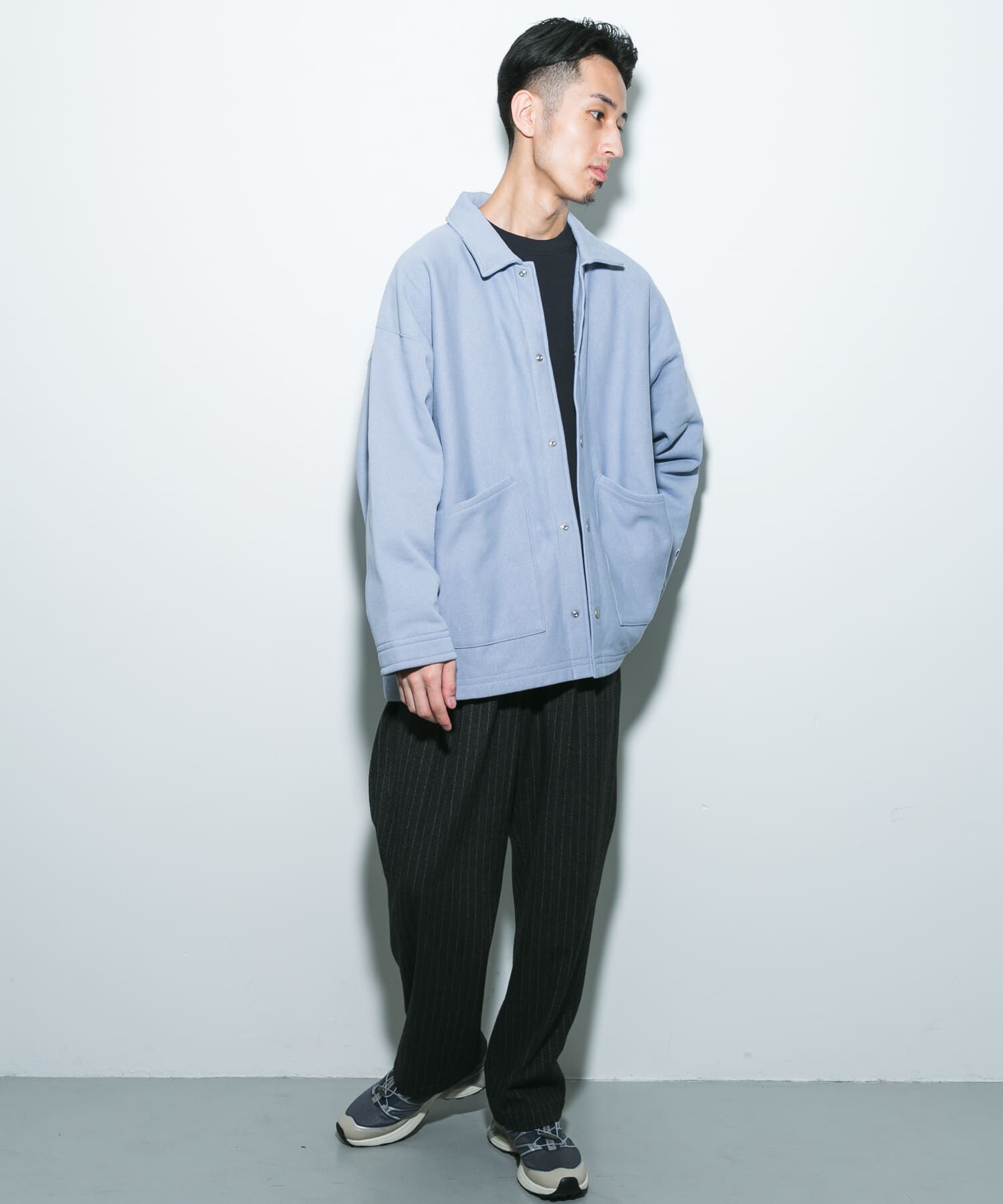URBAN RESEARCH DOORS「『別注』Champion&times;DOORS　SWEAT COVERALL JACKET」|ノーカラーコート|