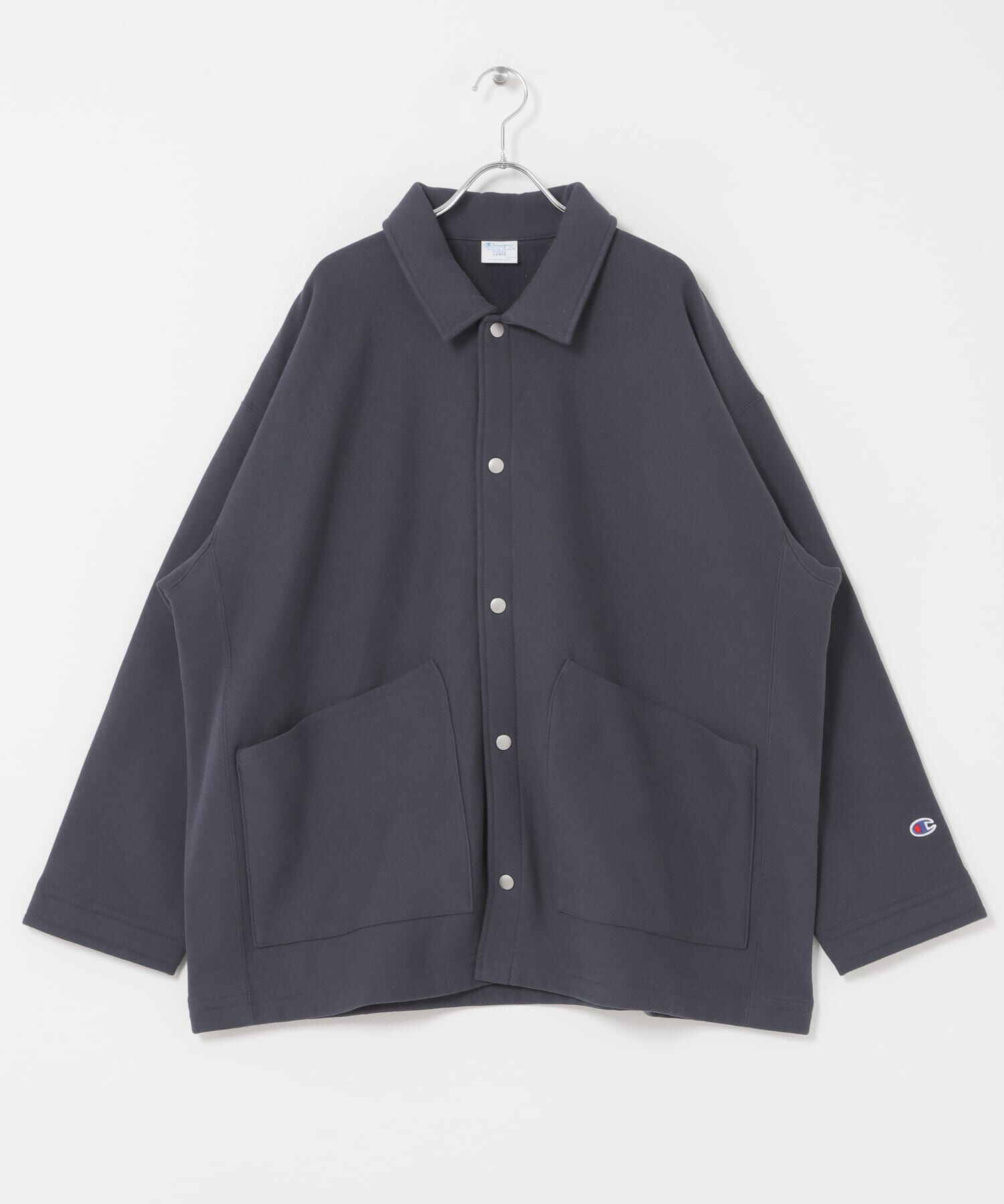 URBAN RESEARCH DOORS「『別注』Champion&times;DOORS　SWEAT COVERALL JACKET」|ノーカラーコート|