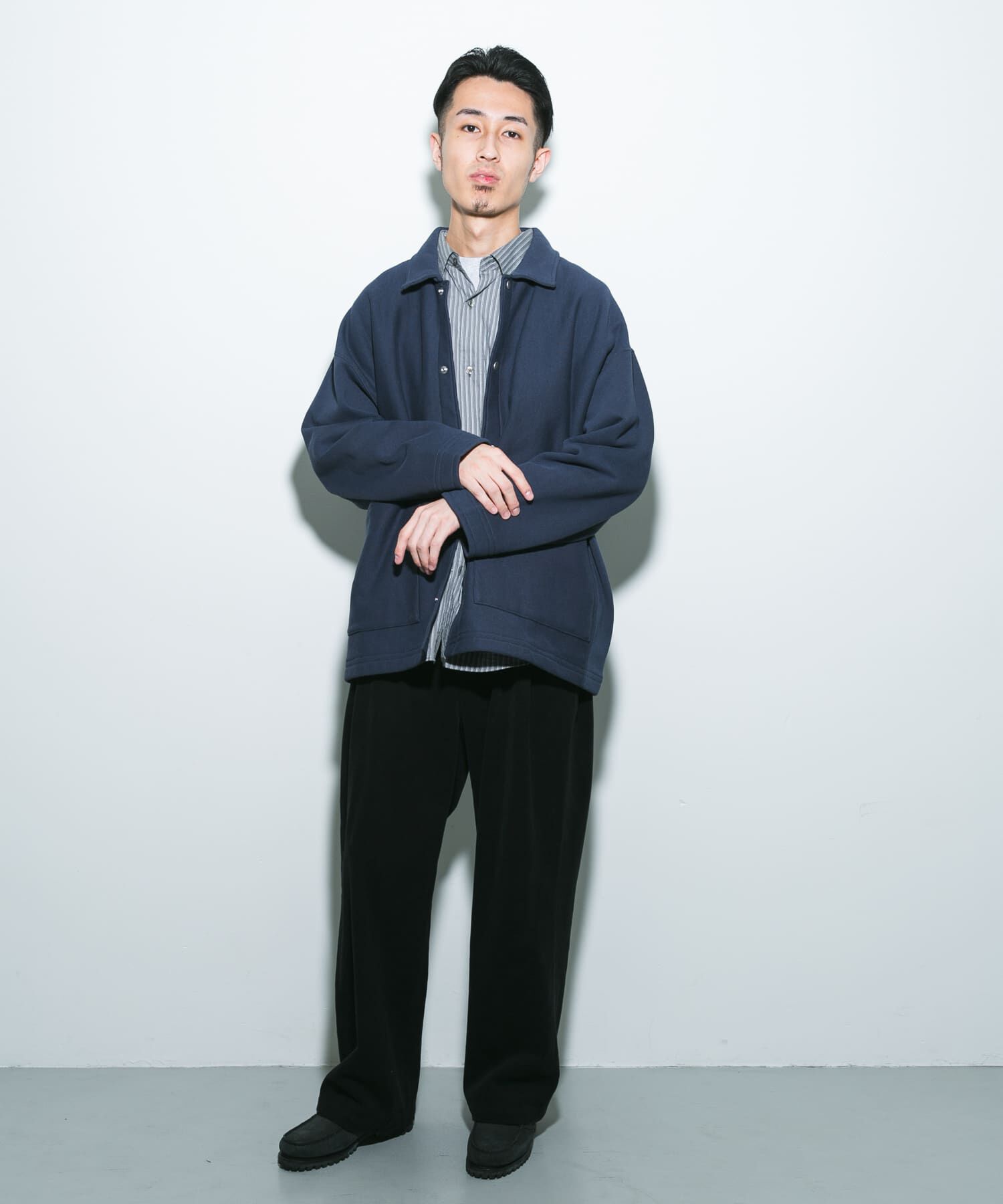 URBAN RESEARCH DOORS「『別注』Champion&times;DOORS　SWEAT COVERALL JACKET」|ノーカラーコート|