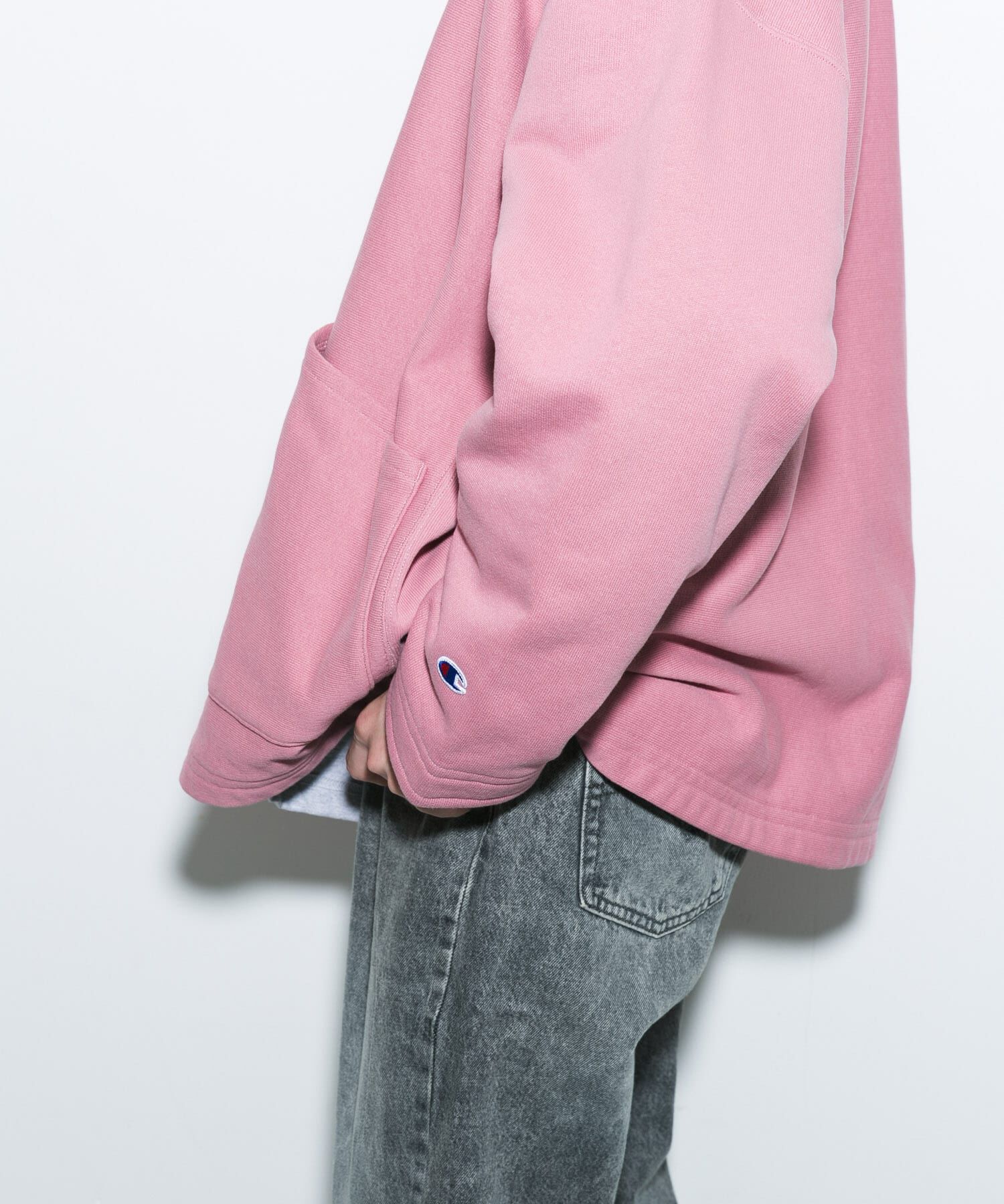 URBAN RESEARCH DOORS「『別注』Champion&times;DOORS　SWEAT COVERALL JACKET」|ノーカラーコート|