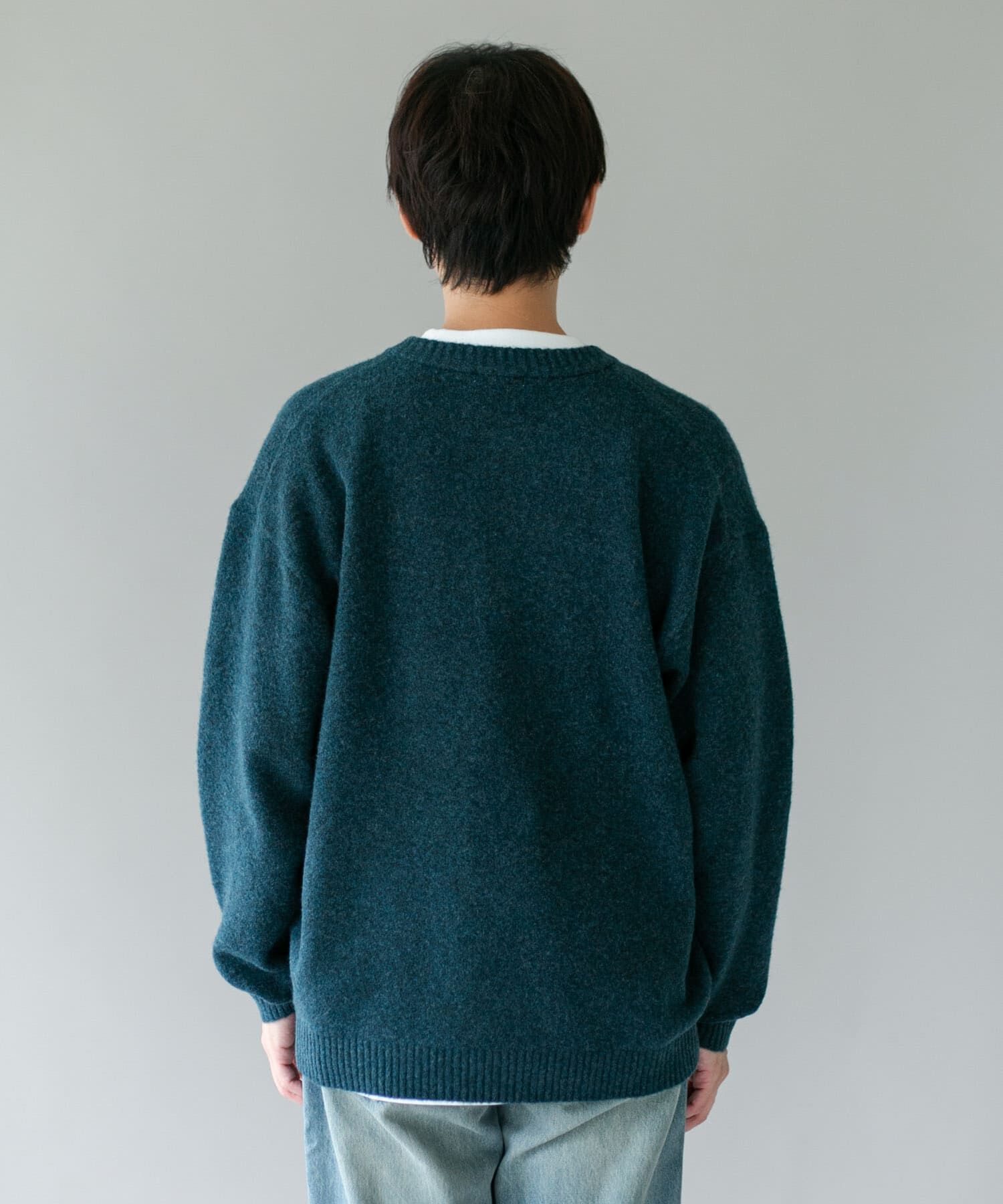 URBAN RESEARCH DOORS「『WEB限定』ウール混もちもちヘンリーネックニット」|ニット・セーター|