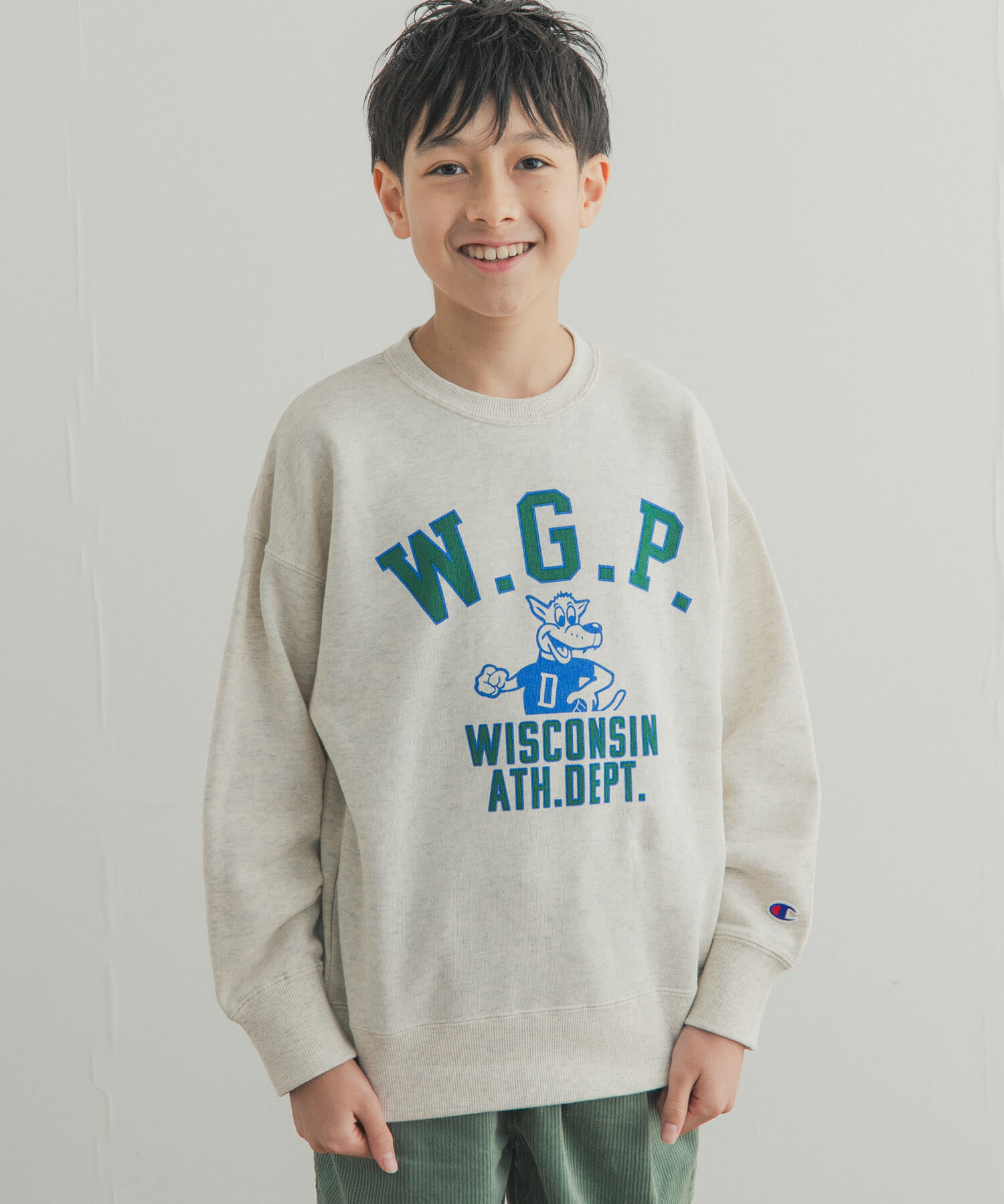 URBAN RESEARCH DOORS「『150サイズ』『別注』Champion&times;DOORS　アニマルプリント SWEATSHIRTS(KIDS)」|その他|