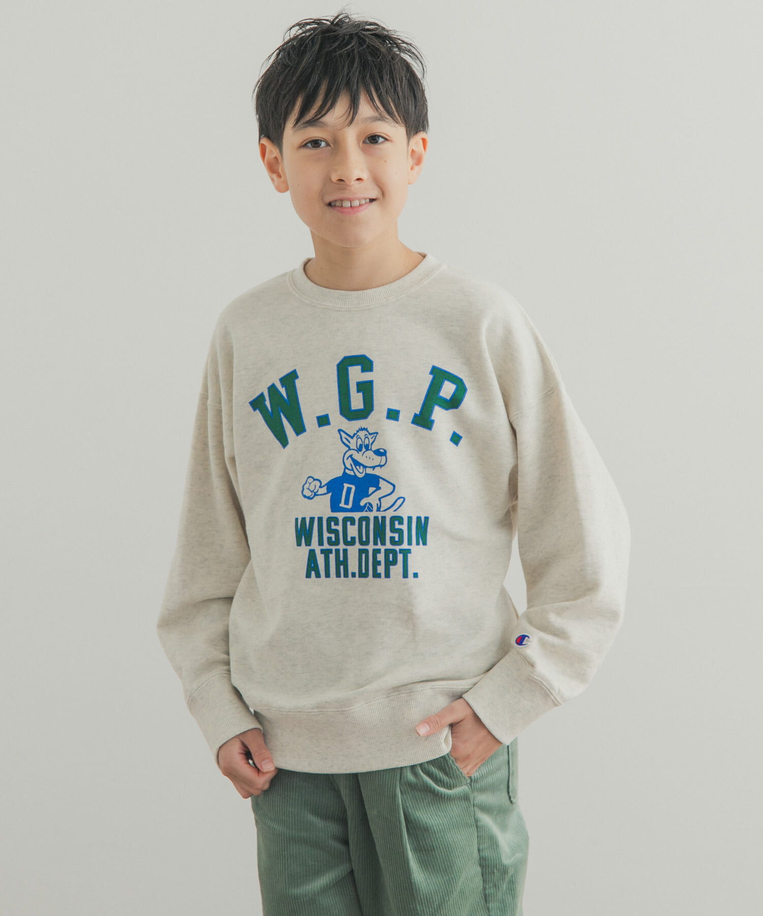URBAN RESEARCH DOORS「『150サイズ』『別注』Champion&times;DOORS　アニマルプリント SWEATSHIRTS(KIDS)」|その他|