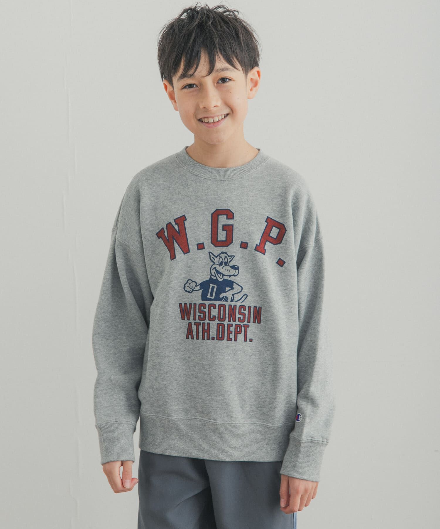 URBAN RESEARCH DOORS「『150サイズ』『別注』Champion&times;DOORS　アニマルプリント SWEATSHIRTS(KIDS)」|その他|