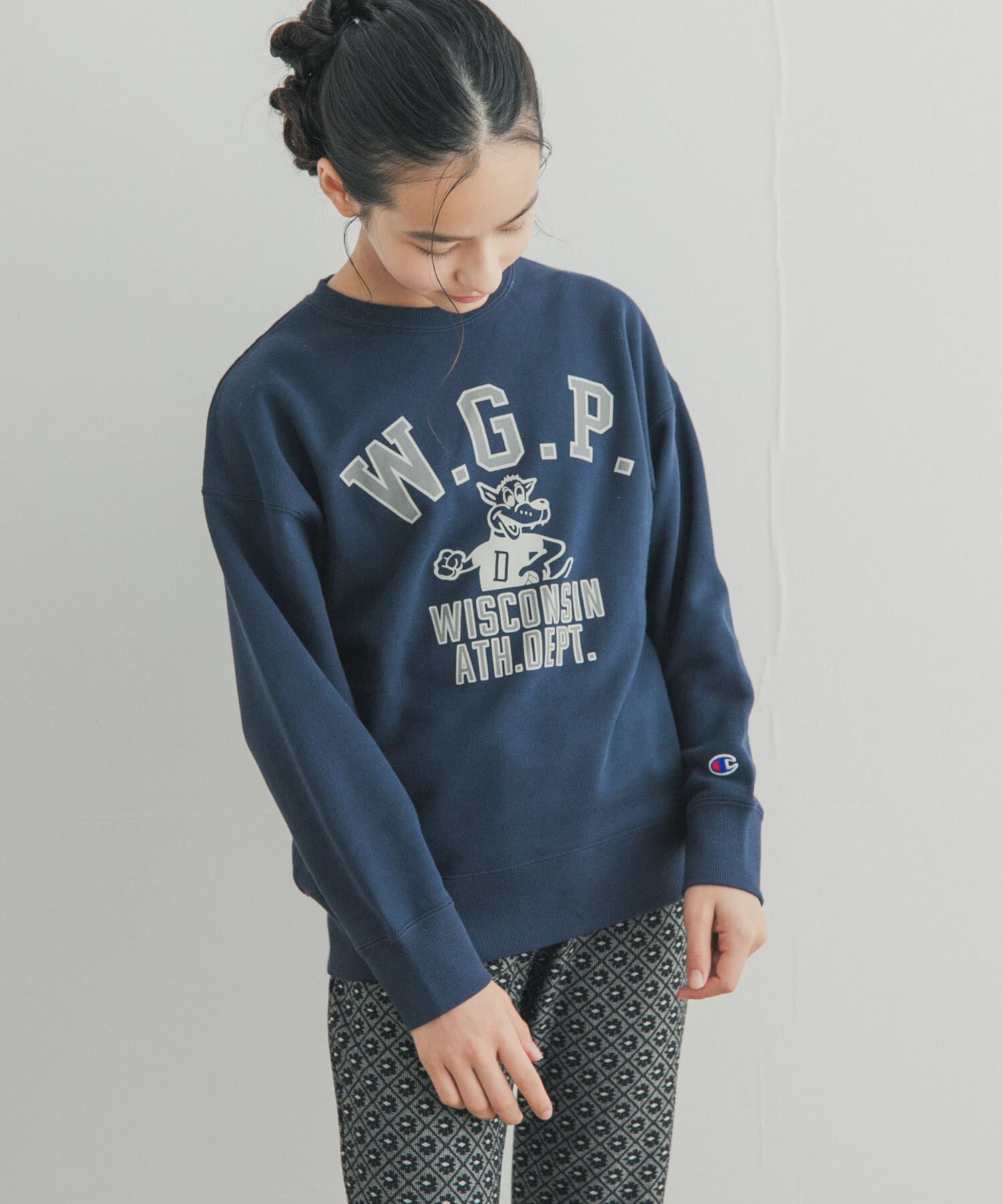 URBAN RESEARCH DOORS「『150サイズ』『別注』Champion&times;DOORS　アニマルプリント SWEATSHIRTS(KIDS)」|その他|