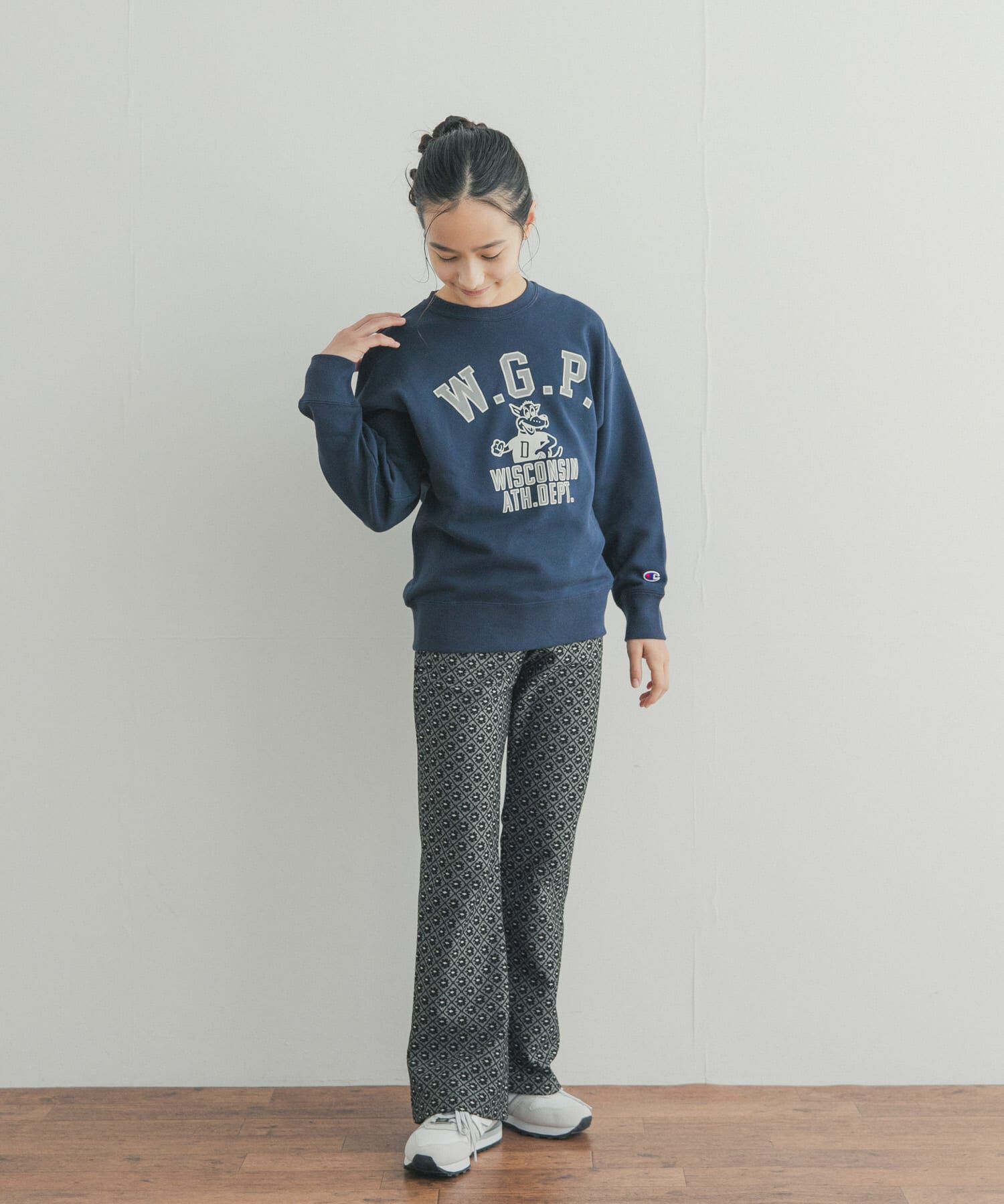URBAN RESEARCH DOORS「『150サイズ』『別注』Champion&times;DOORS　アニマルプリント SWEATSHIRTS(KIDS)」|その他|