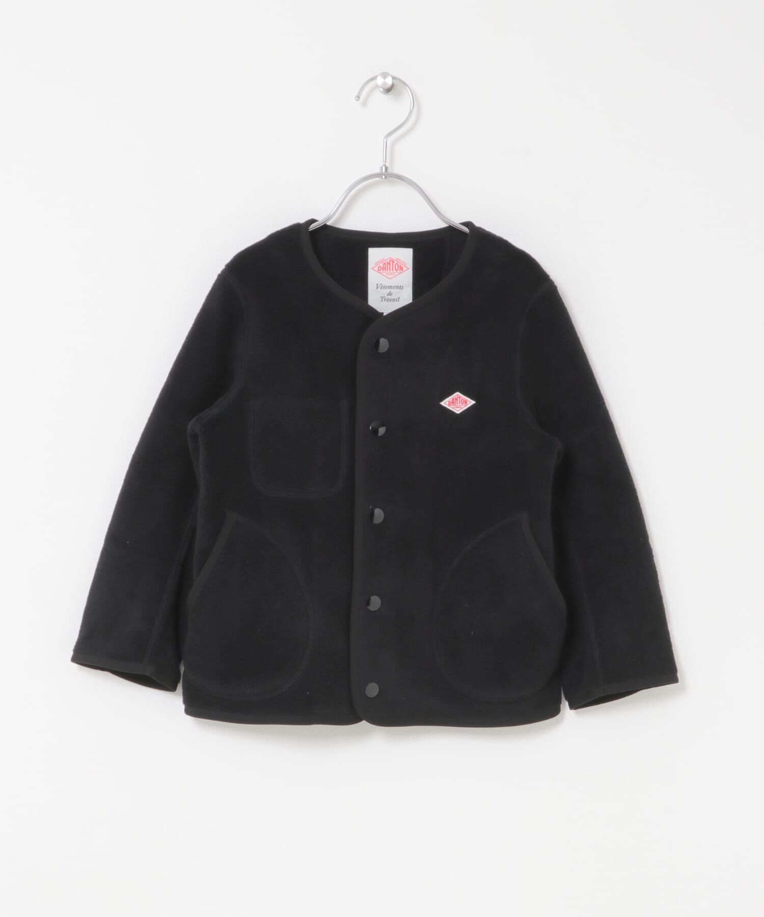 URBAN RESEARCH DOORS「DANTON　KIDSFLEECECOLLARLESSJACKET(KIDS)」|その他|ブラック