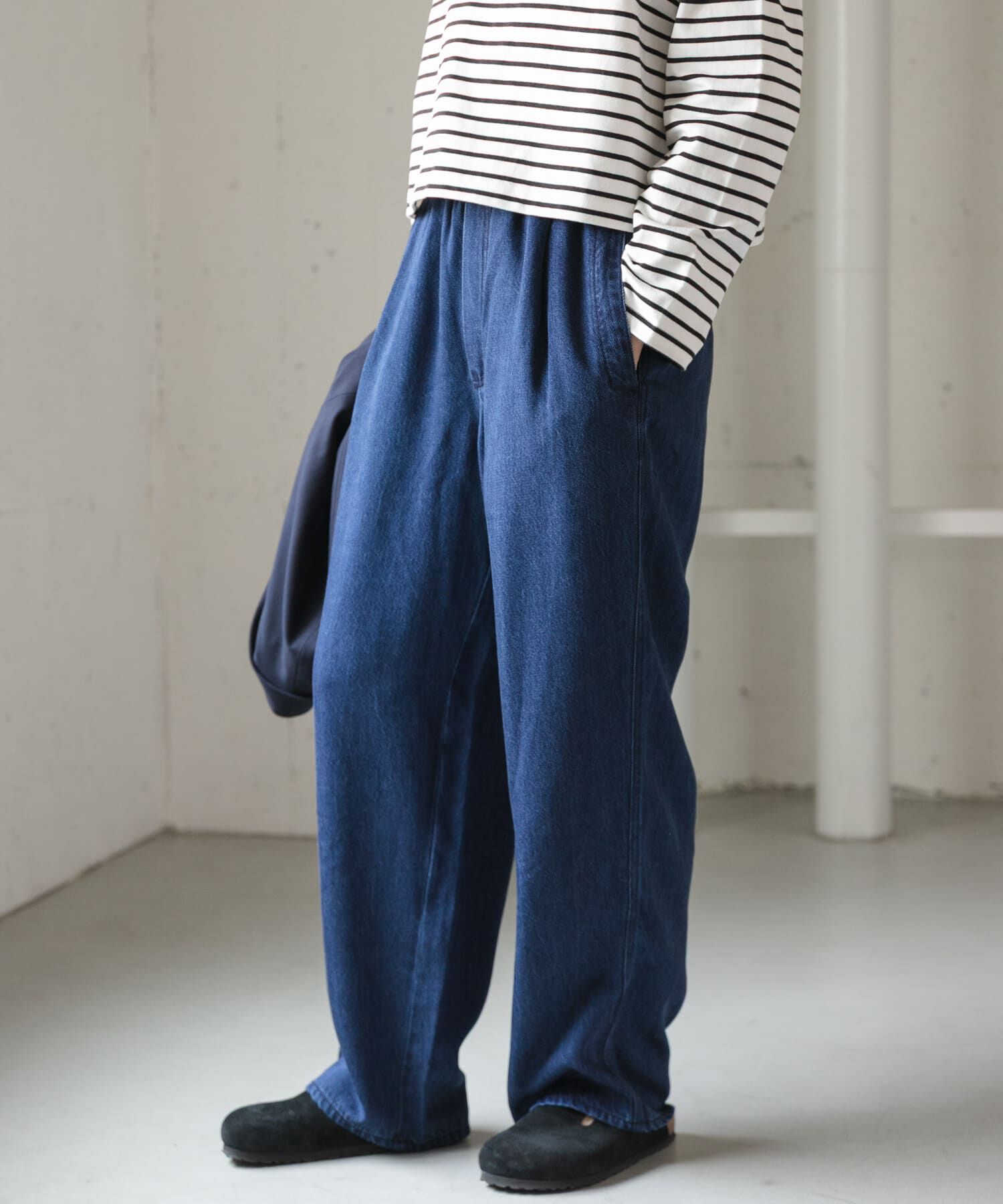 URBAN RESEARCH DOORS「FORK&SPOON　セルロースデニムイージーパンツ」|デニム|