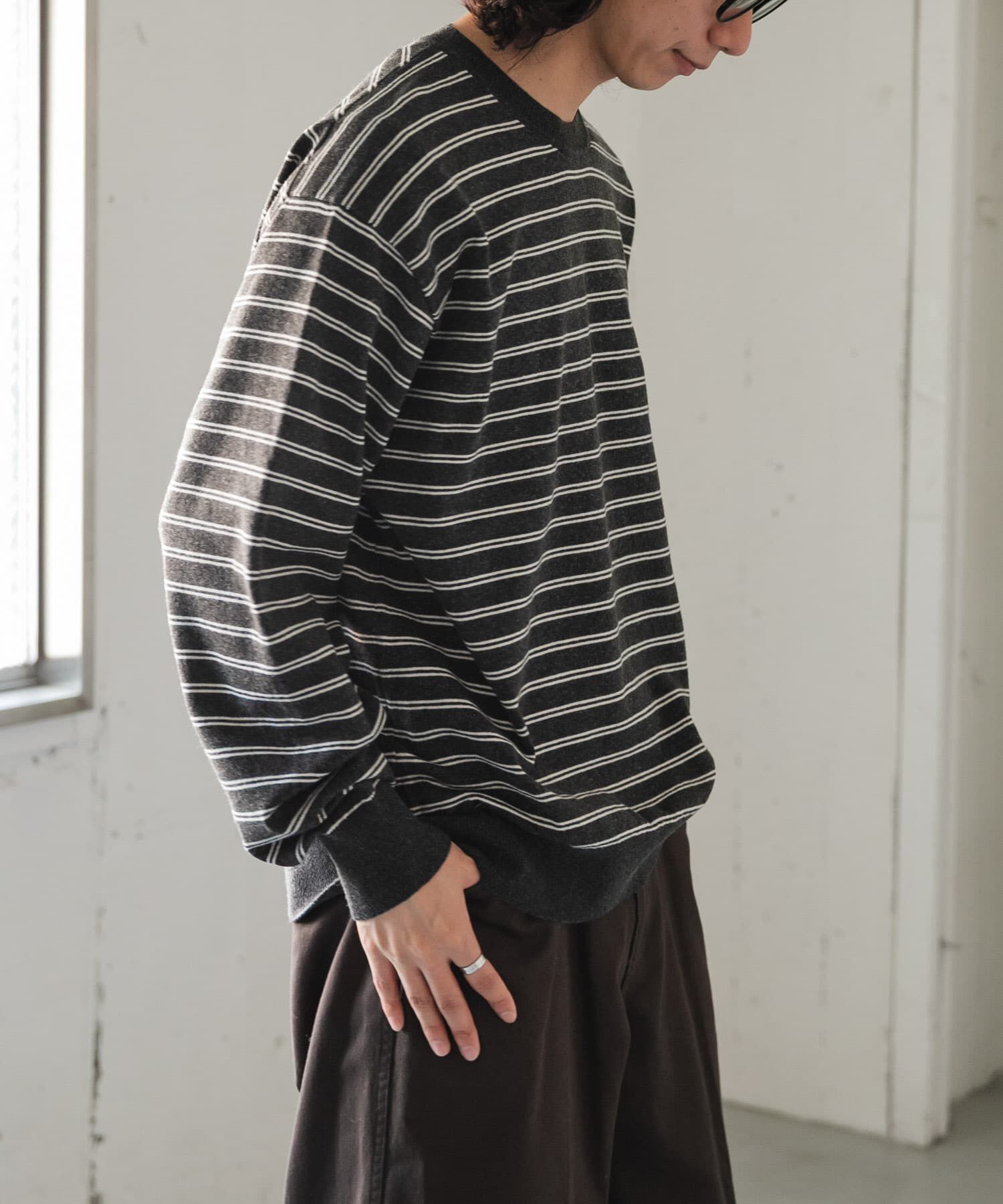 URBAN RESEARCH DOORS「FORK&SPOON　PROVORONE クルーネックニット」|ニット・セーター|