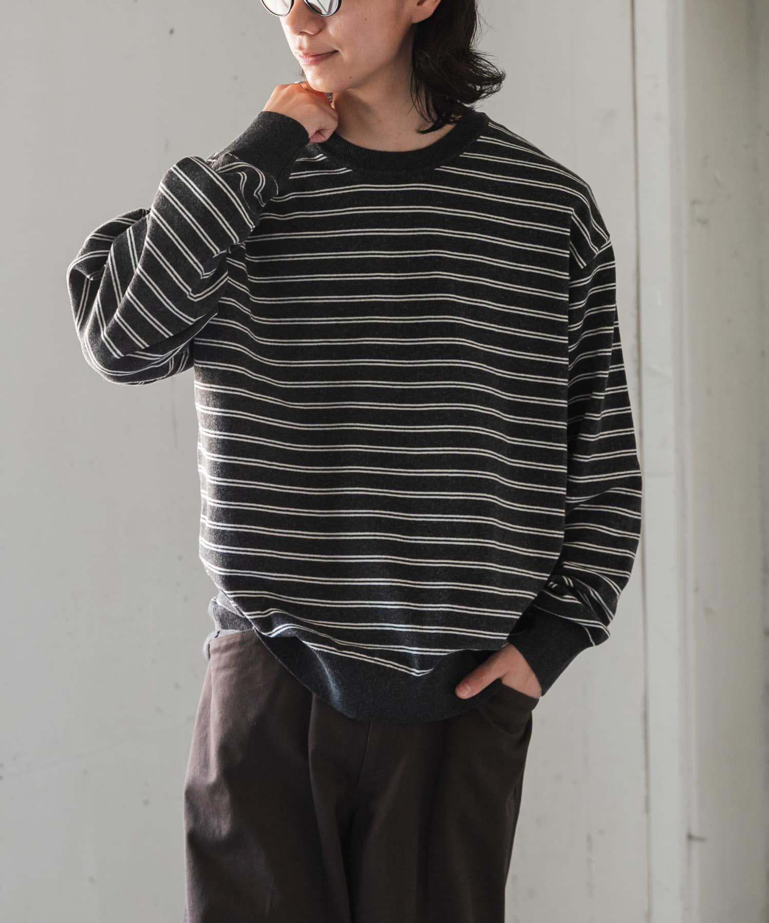 URBAN RESEARCH DOORS「FORK&SPOON　PROVORONE クルーネックニット」|ニット・セーター|