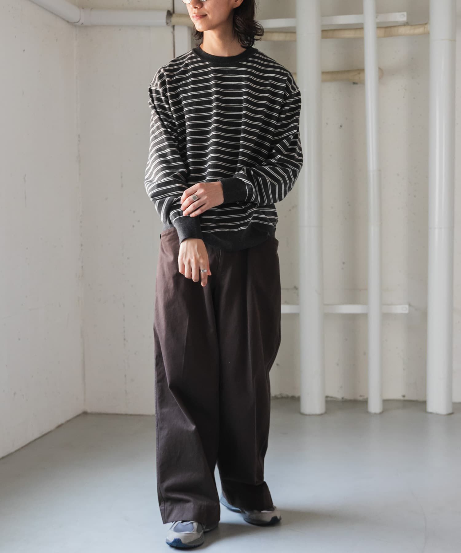 URBAN RESEARCH DOORS「FORK&SPOON　PROVORONE クルーネックニット」|ニット・セーター|