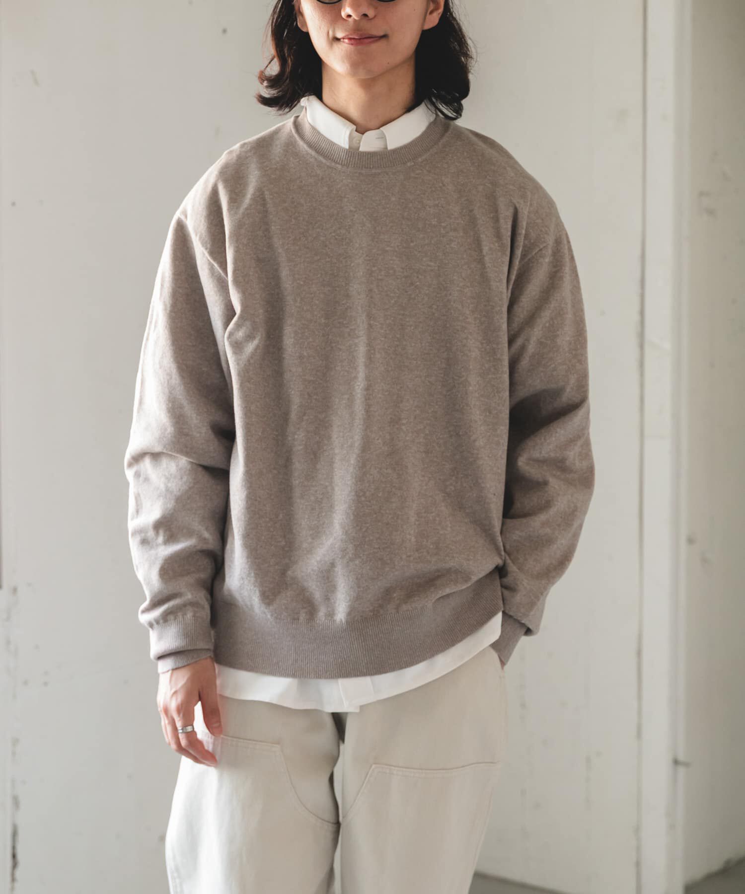 URBAN RESEARCH DOORS「FORK&SPOON　PROVORONE クルーネックニット」|ニット・セーター|