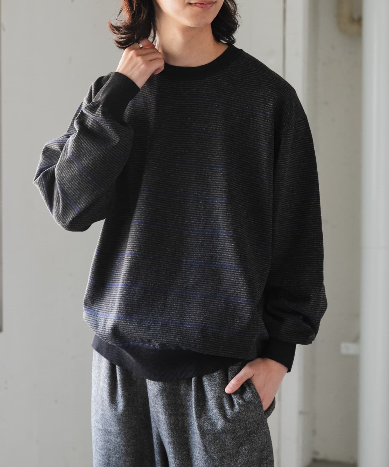 URBAN RESEARCH DOORS「FORK&SPOON　PROVORONE クルーネックニット」|ニット・セーター|