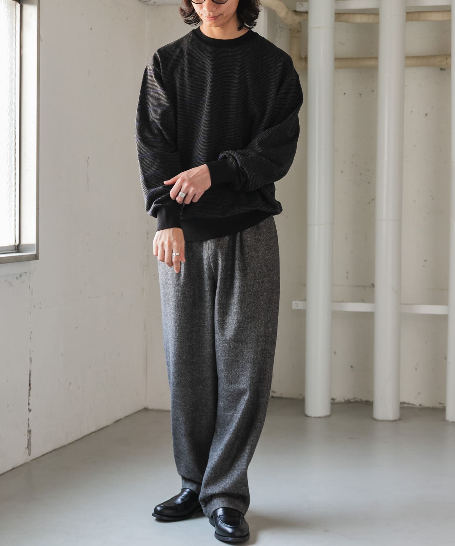 URBAN RESEARCH DOORS「FORK&SPOON　PROVORONE クルーネックニット」|ニット・セーター|