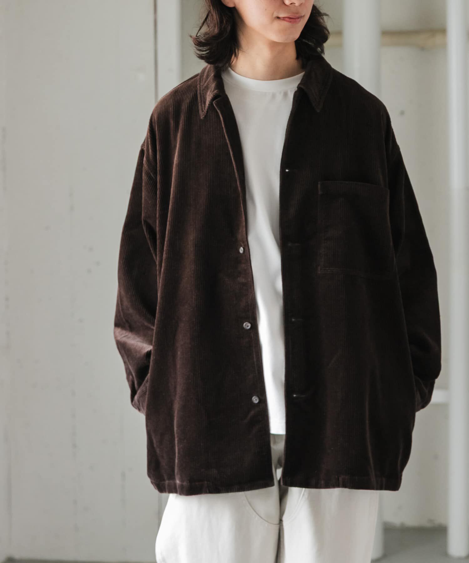 URBAN RESEARCH DOORS「FORK&SPOON　コーデュロイカバーオールジャケット」|その他|