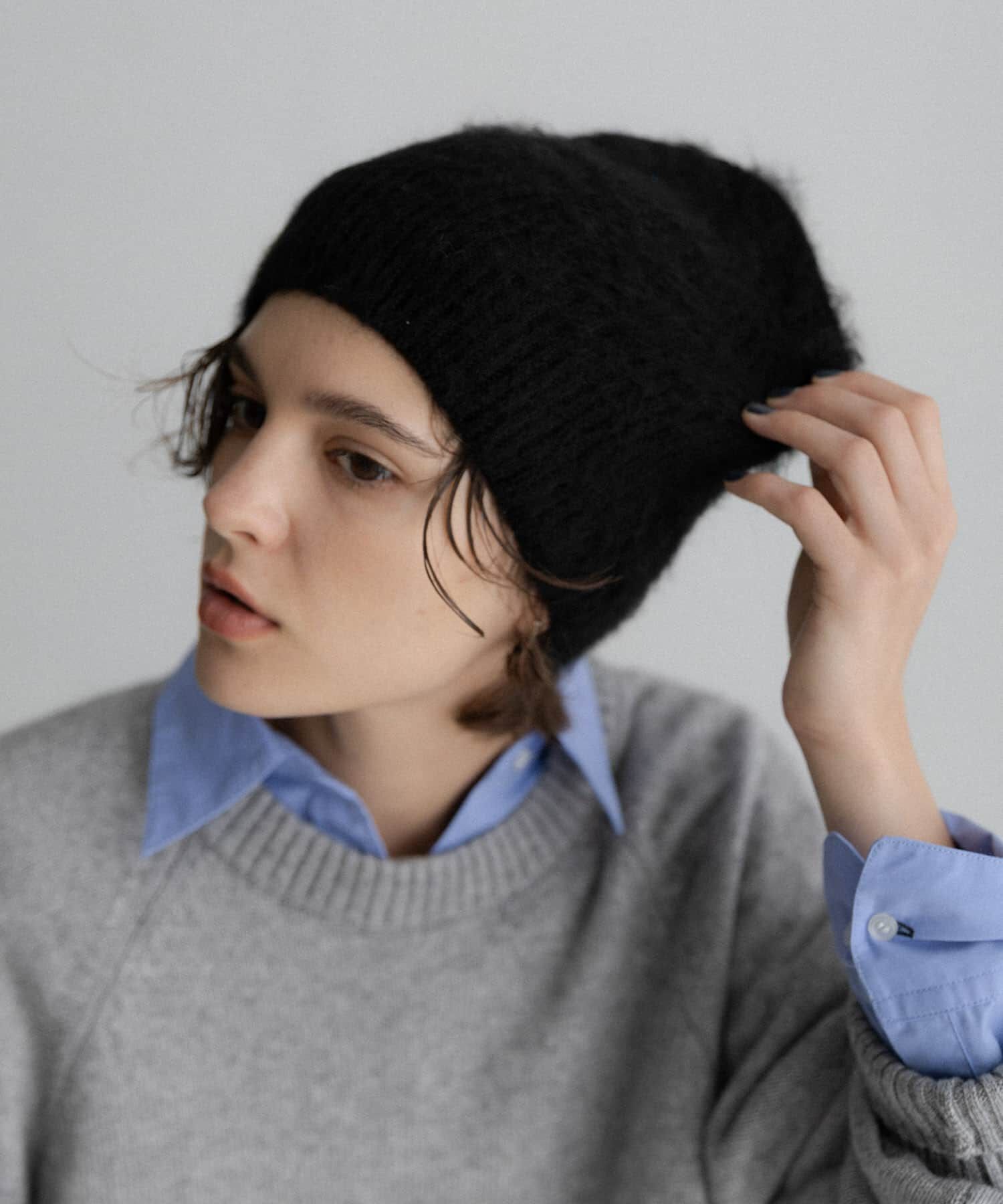 Sonny Label 「ヘアリーリブニット帽」|ニット帽|