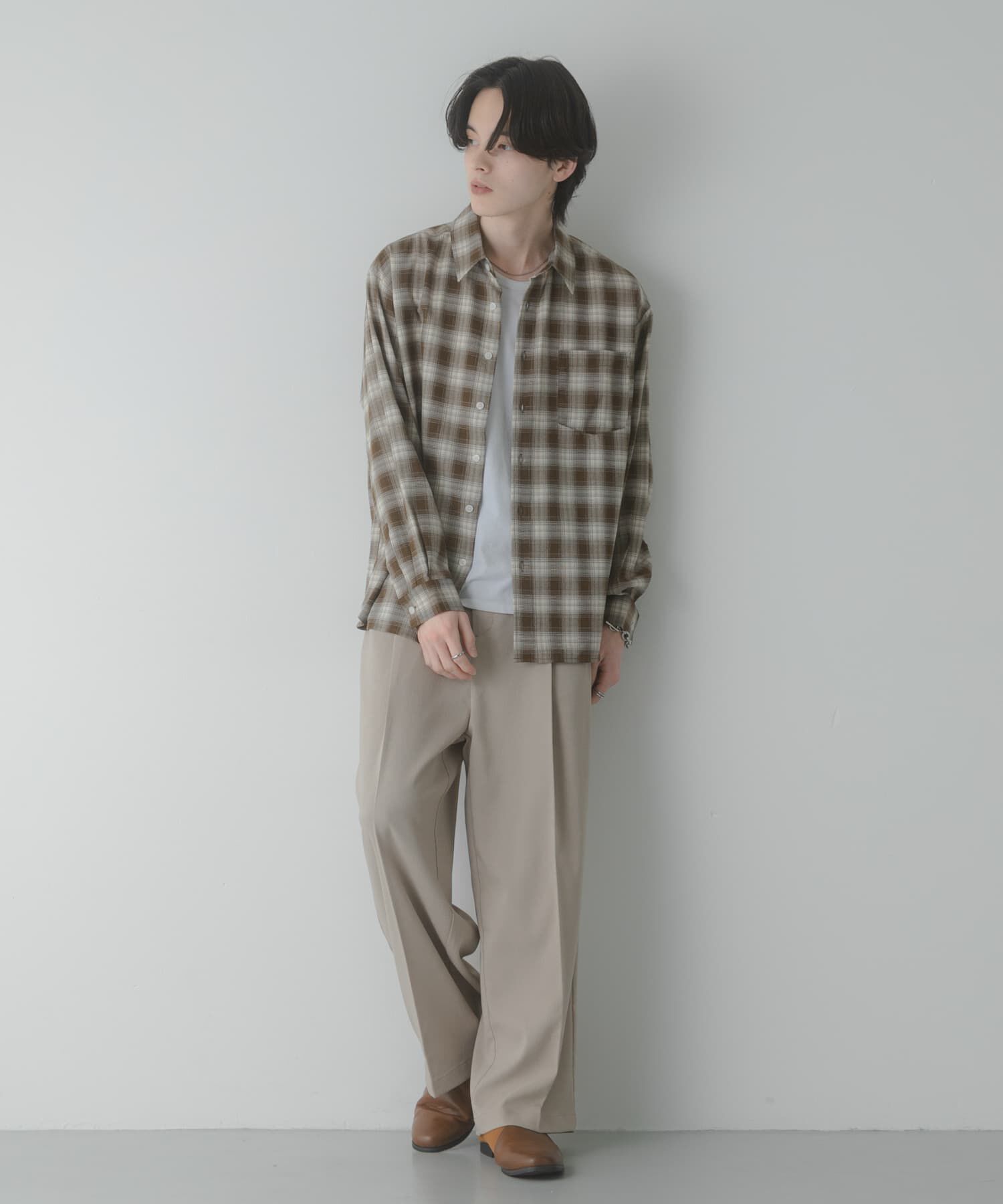 SENSE OF PLACE by URBAN RESEARCH「マドラスチェックロングスリーブシャツ」|シャツ・ブラウス|