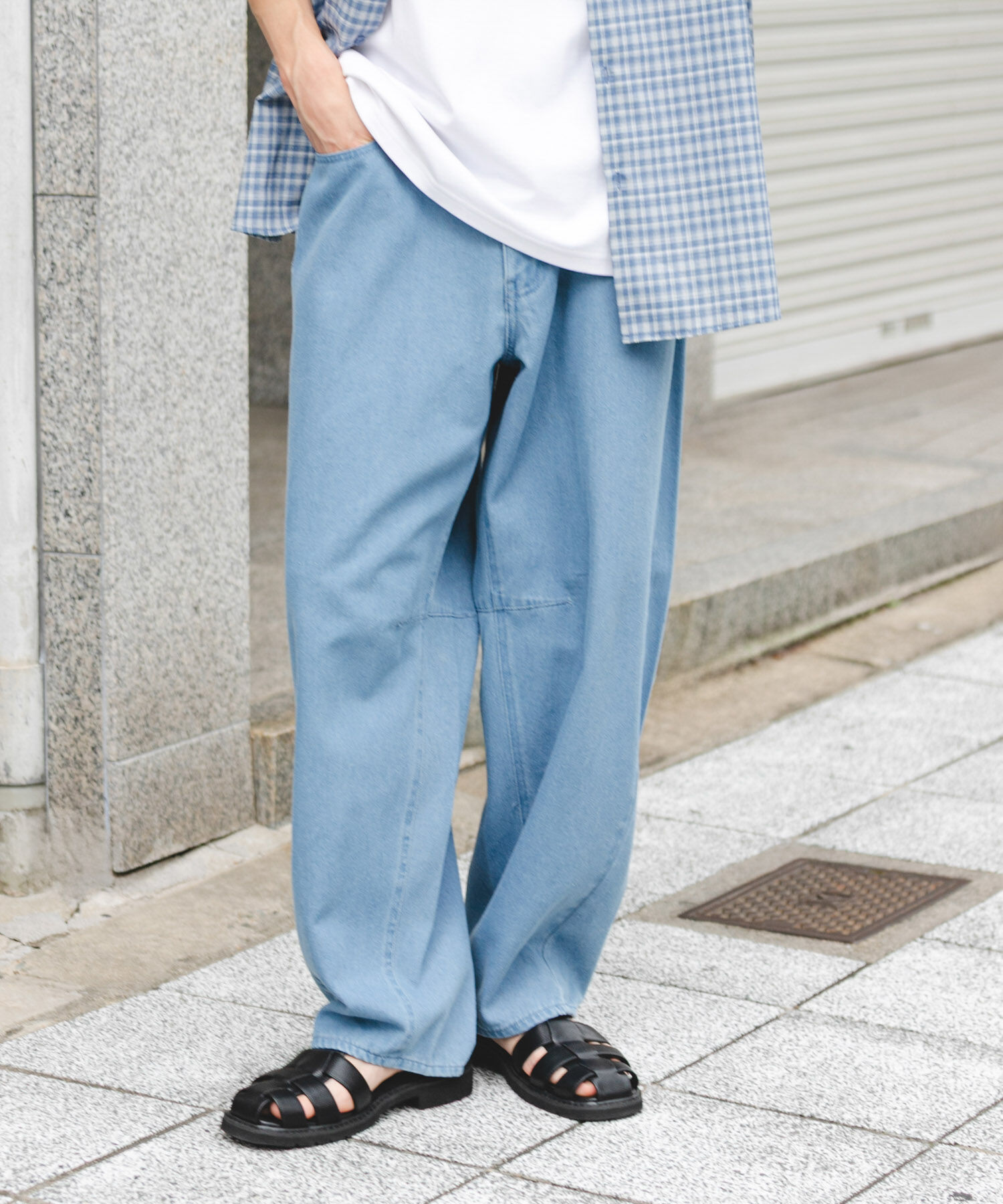 SENSE OF PLACE by URBAN RESEARCH「アソートバレルレッグデニムパンツ」|デニム|