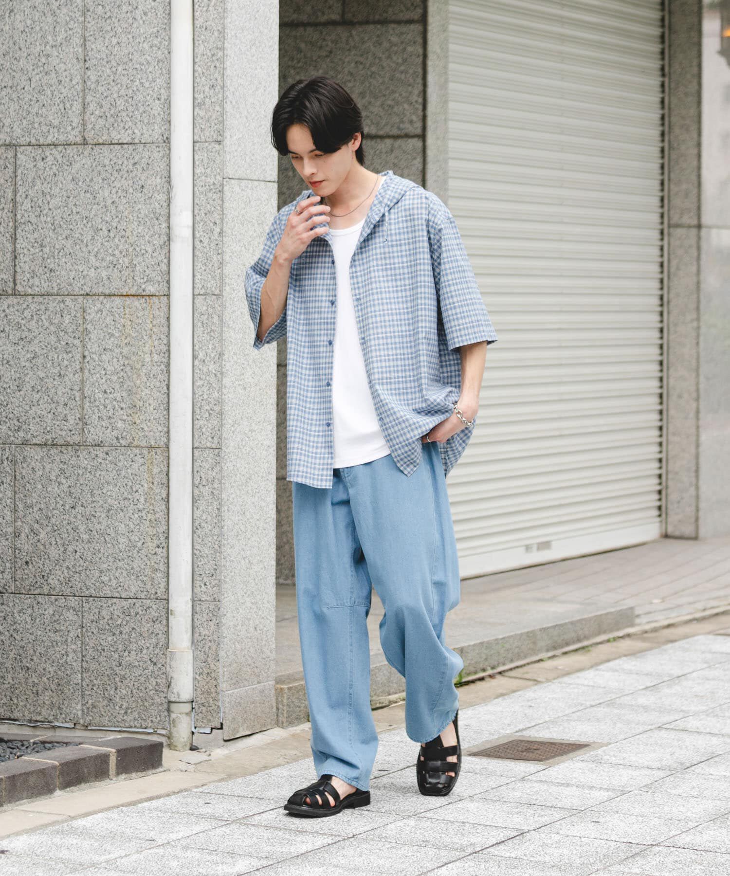 SENSE OF PLACE by URBAN RESEARCH「アソートバレルレッグデニムパンツ」|デニム|