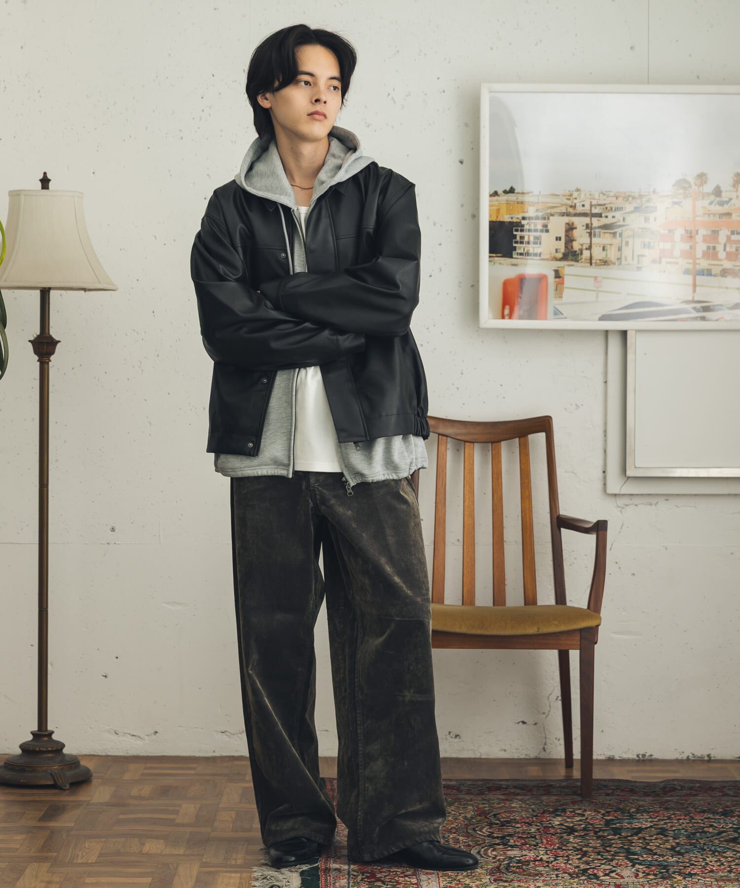 SENSE OF PLACE by URBAN RESEARCH「フロッキーワイドデニム」|デニム|